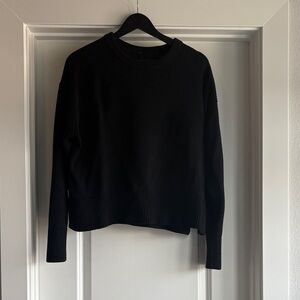 lululemon athletica Black Crew Neck Sweater
